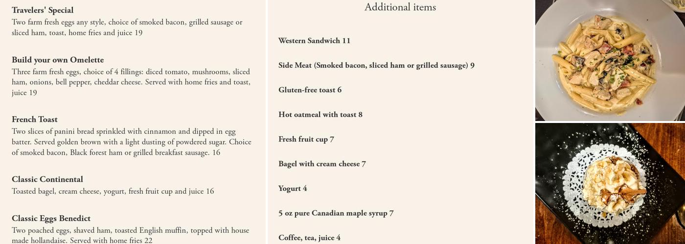 Oliver's Gastropub Menu