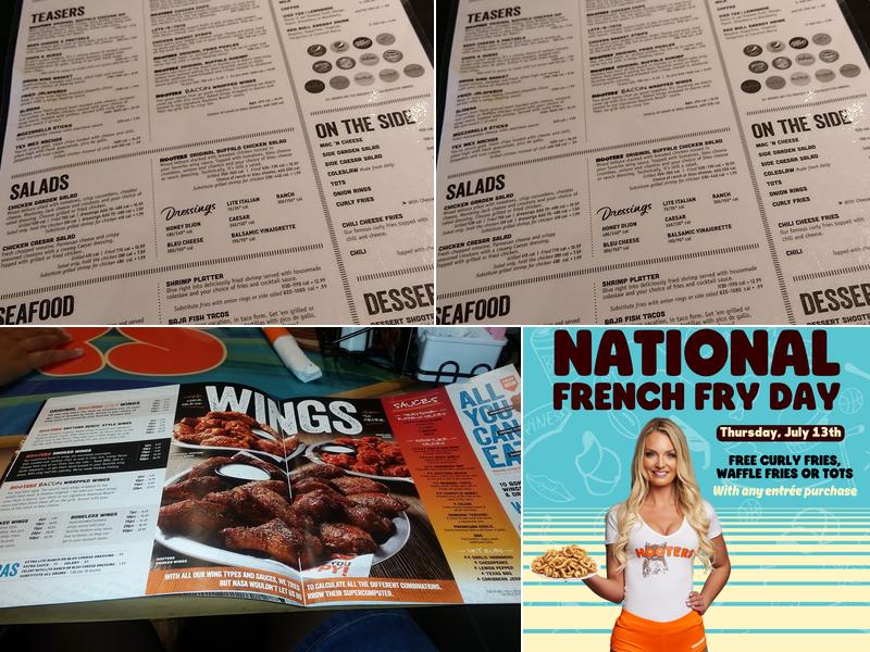 Hooters Menu