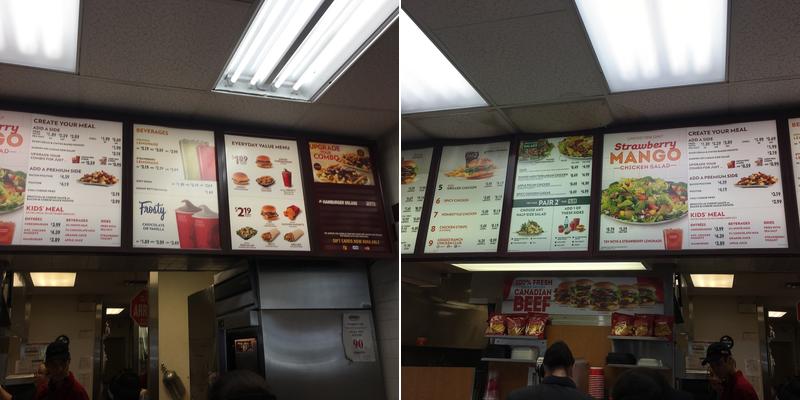 Wendy's Menu