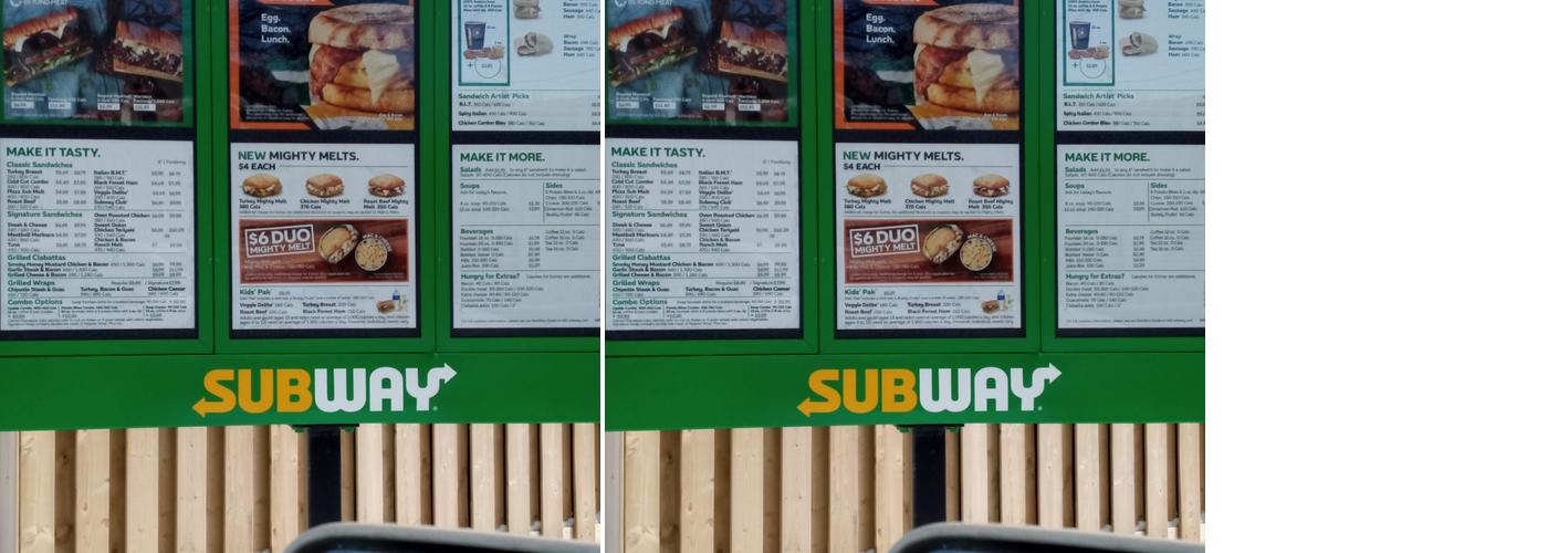 Subway Menu