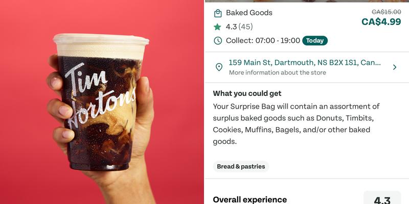 Tim Hortons Menu