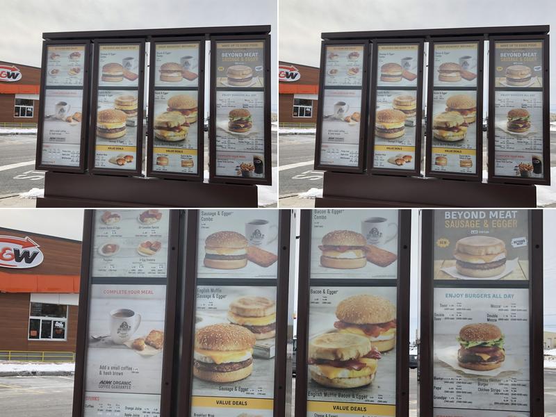 A&W Canada Menu