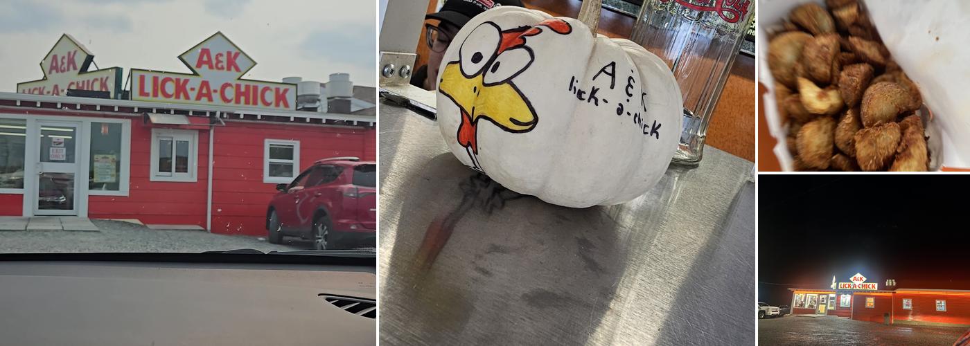 A & K Lick-A-Chick Menu