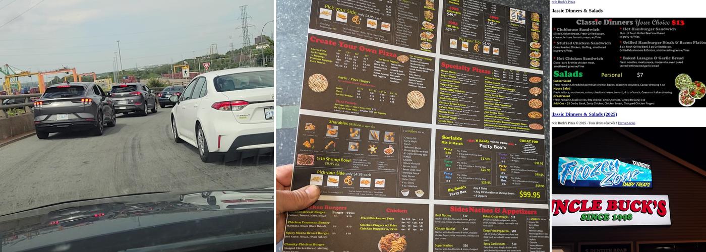 Uncle Bucks Pizzeria Menu