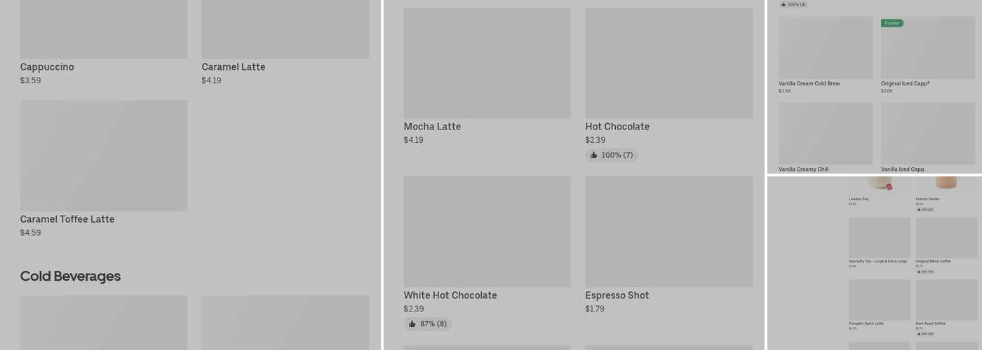 Tim Hortons Menu