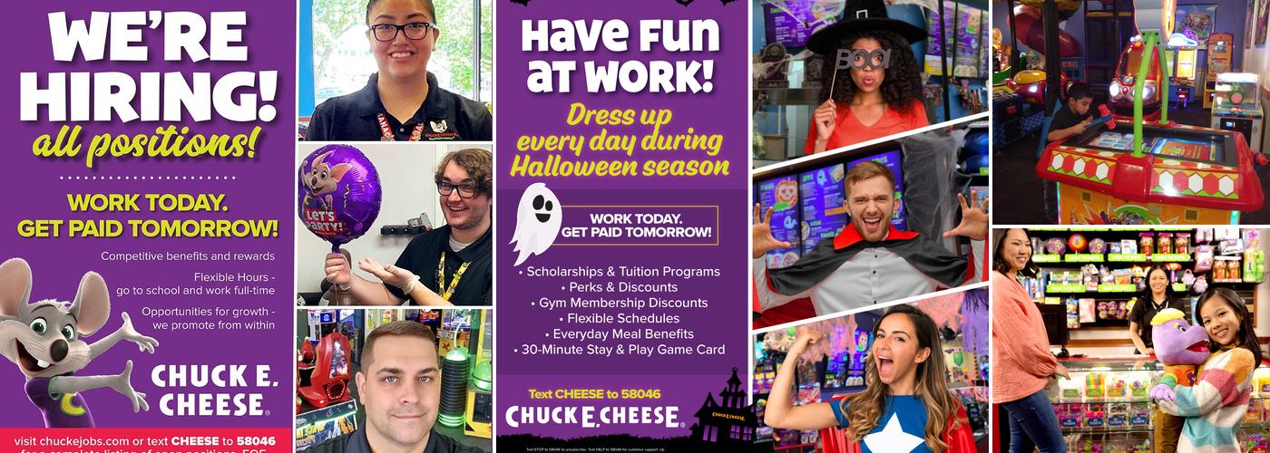 Chuck E. Cheese Menu