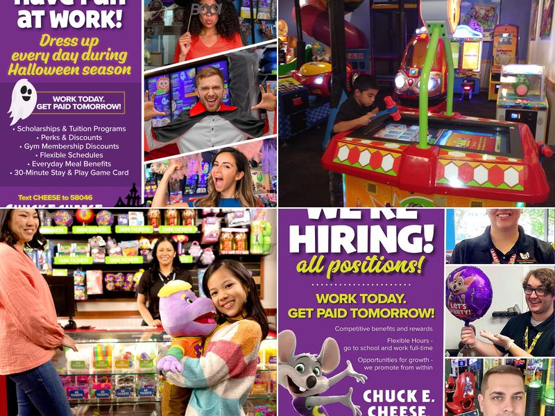 Chuck E. Cheese Menu