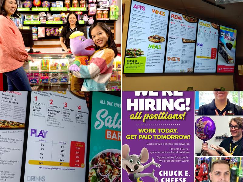 Chuck E. Cheese Menu