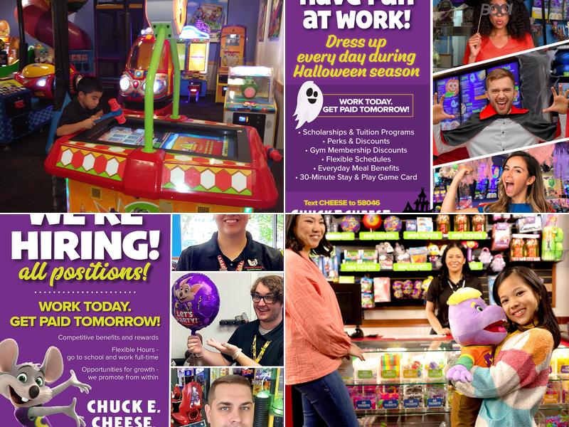 Chuck E. Cheese Menu