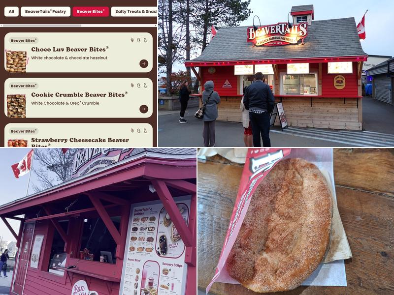 BeaverTails Halifax Waterfront Menu