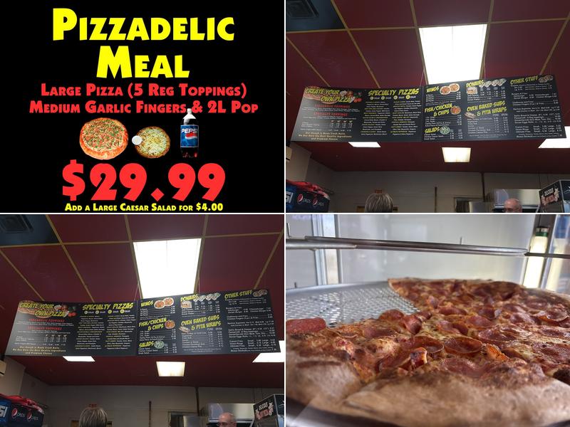 Pizzadelic mount uniacke Menu