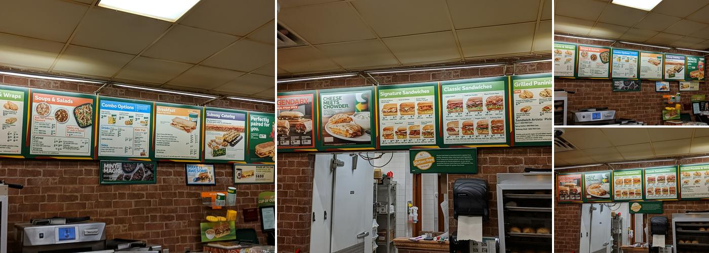 Subway Menu