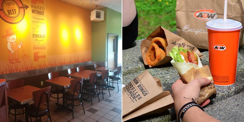 A&W Canada Menu