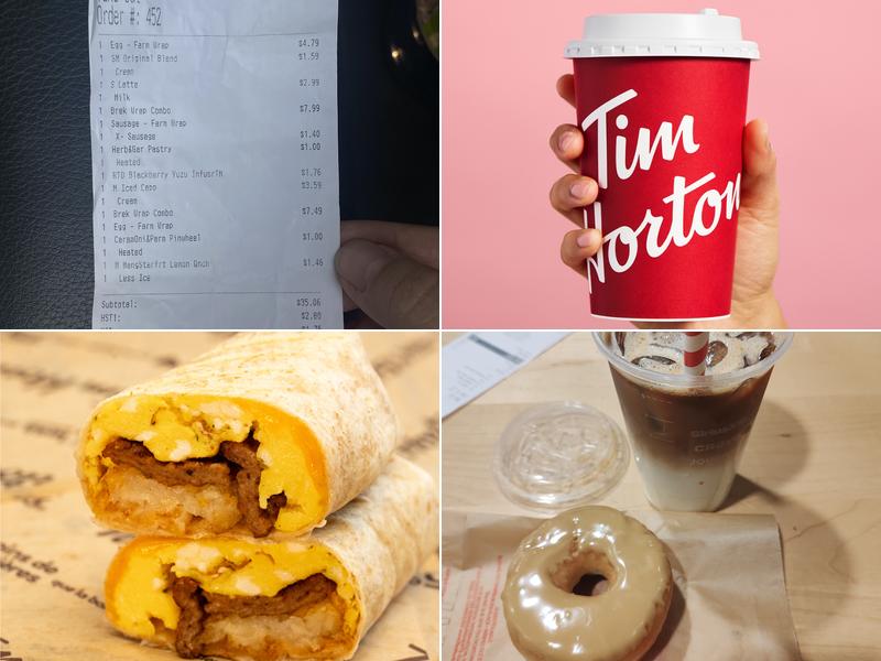 Tim Hortons Menu