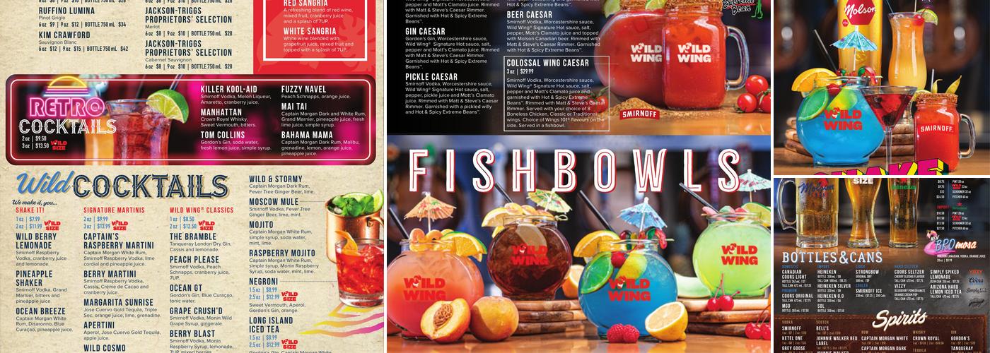 Wild Wing Menu
