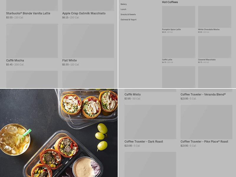 Starbucks Menu