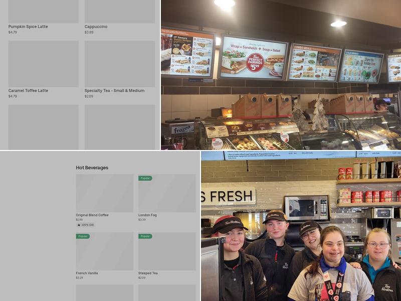 Tim Hortons Menu