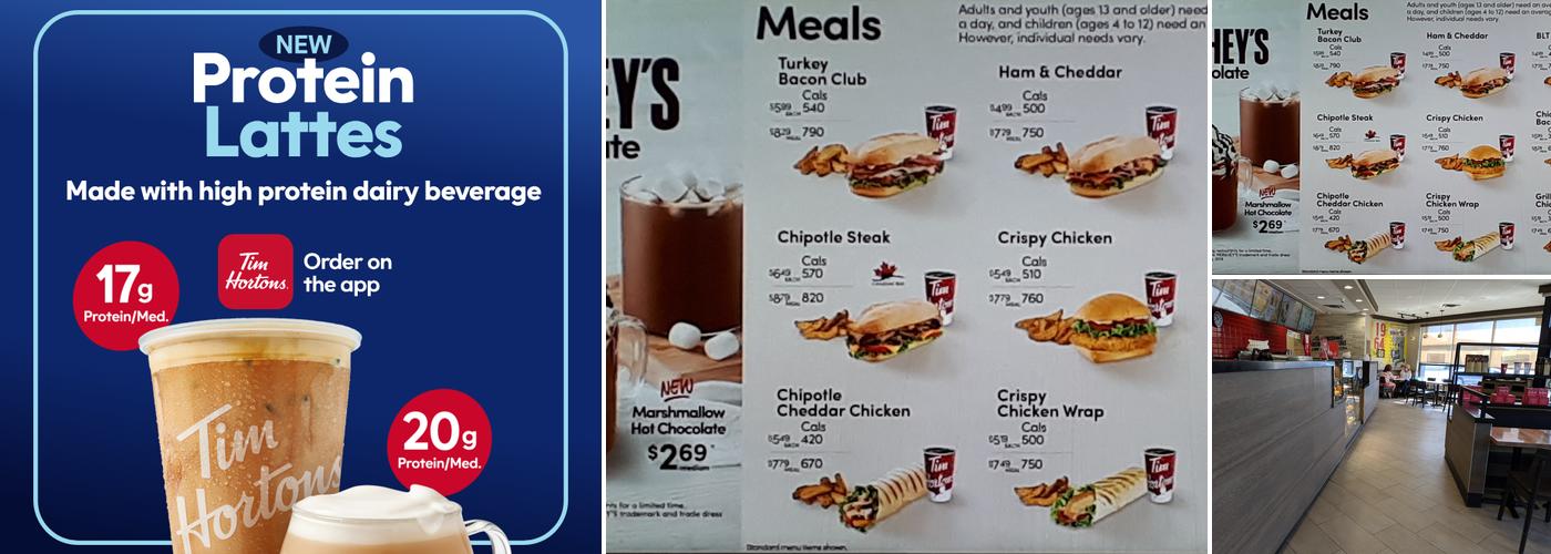 Tim Hortons Menu