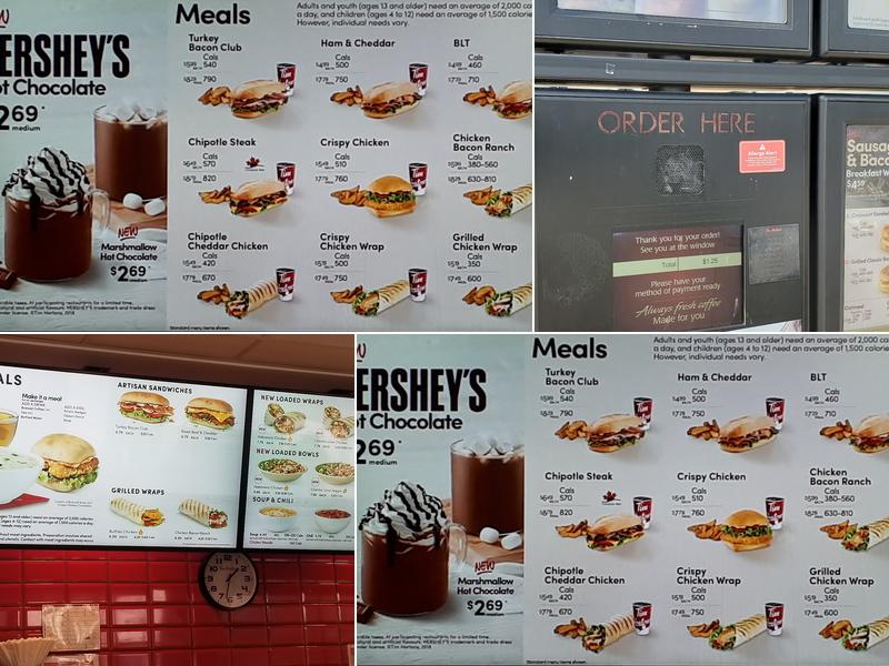 Tim Hortons Menu