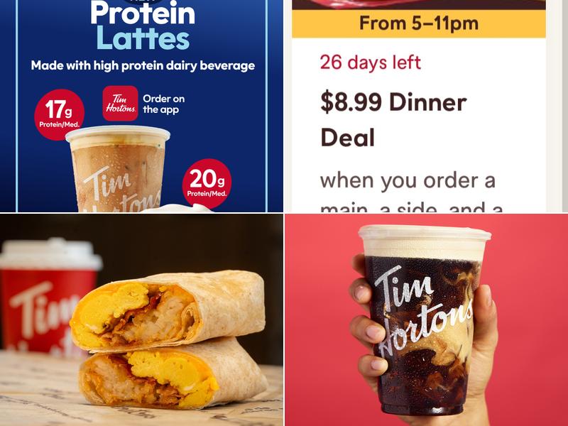 Tim Hortons Menu