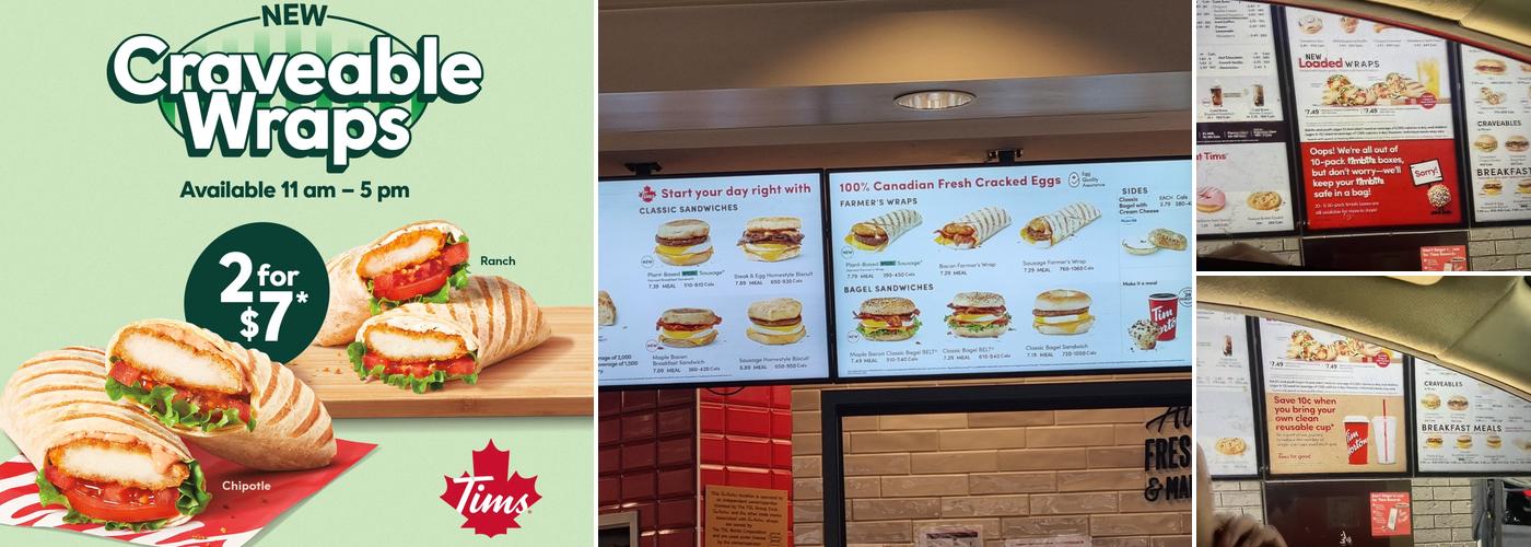 Tim Hortons Menu