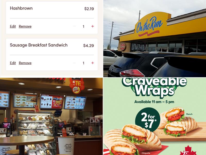 Tim Hortons Menu