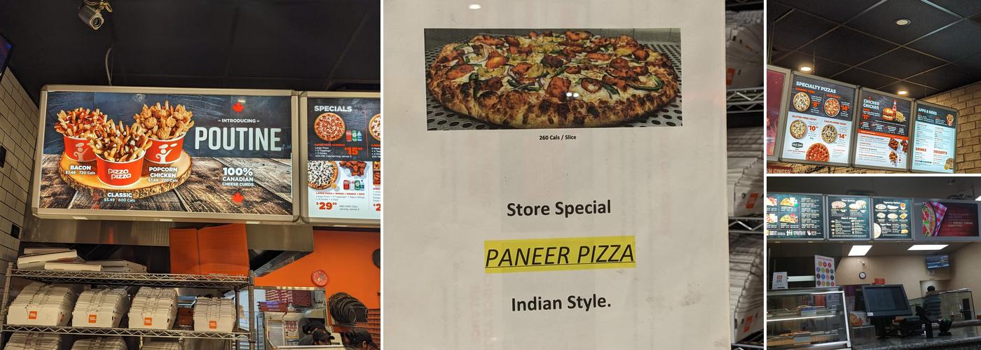 Pizza Pizza Menu