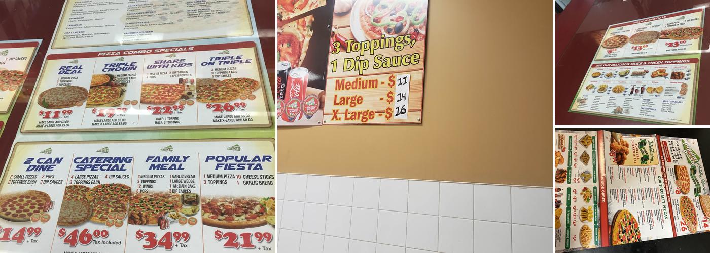 Popular Pizza Menu