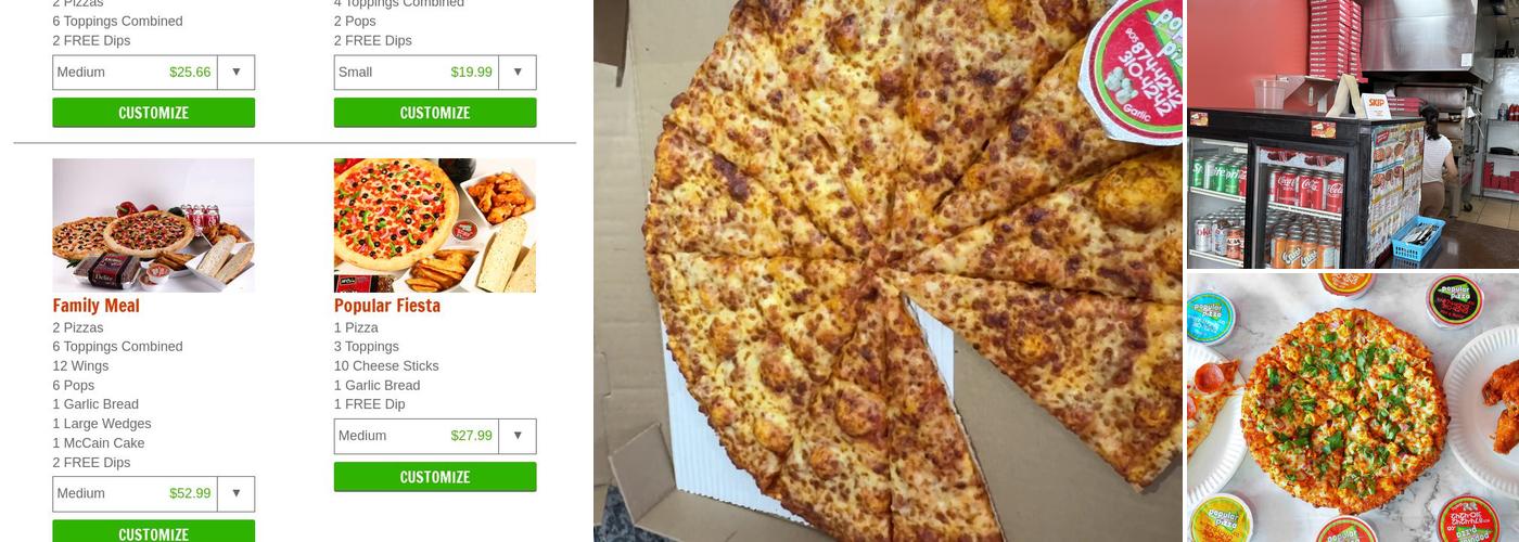 Popular Pizza Menu