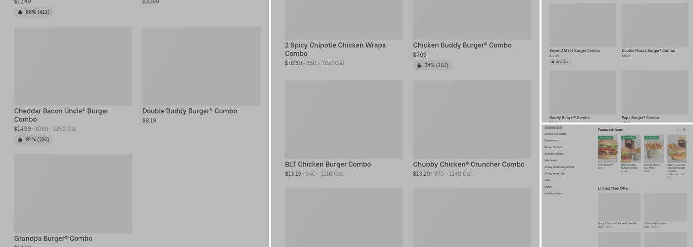A&W Canada Menu