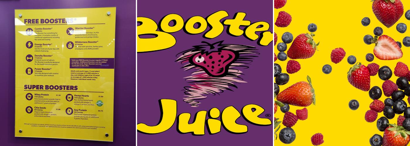 Booster Juice Menu