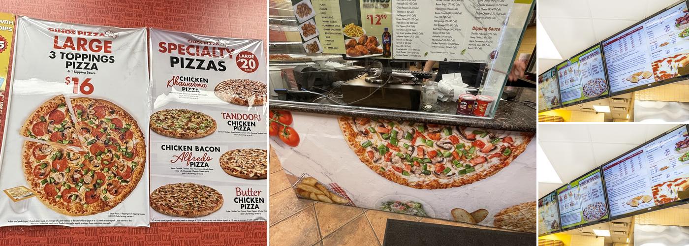 Gino's Pizza & Wing Machine Menu