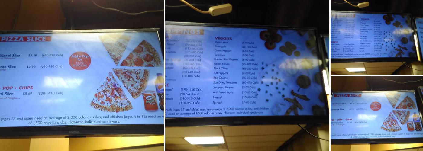 Gino's Pizza Menu