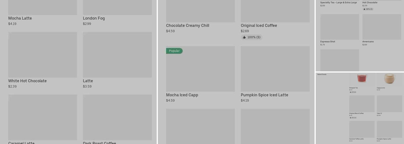 Tim Hortons Menu