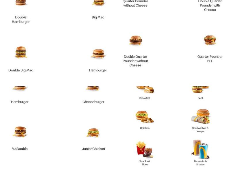 McDonald's Menu
