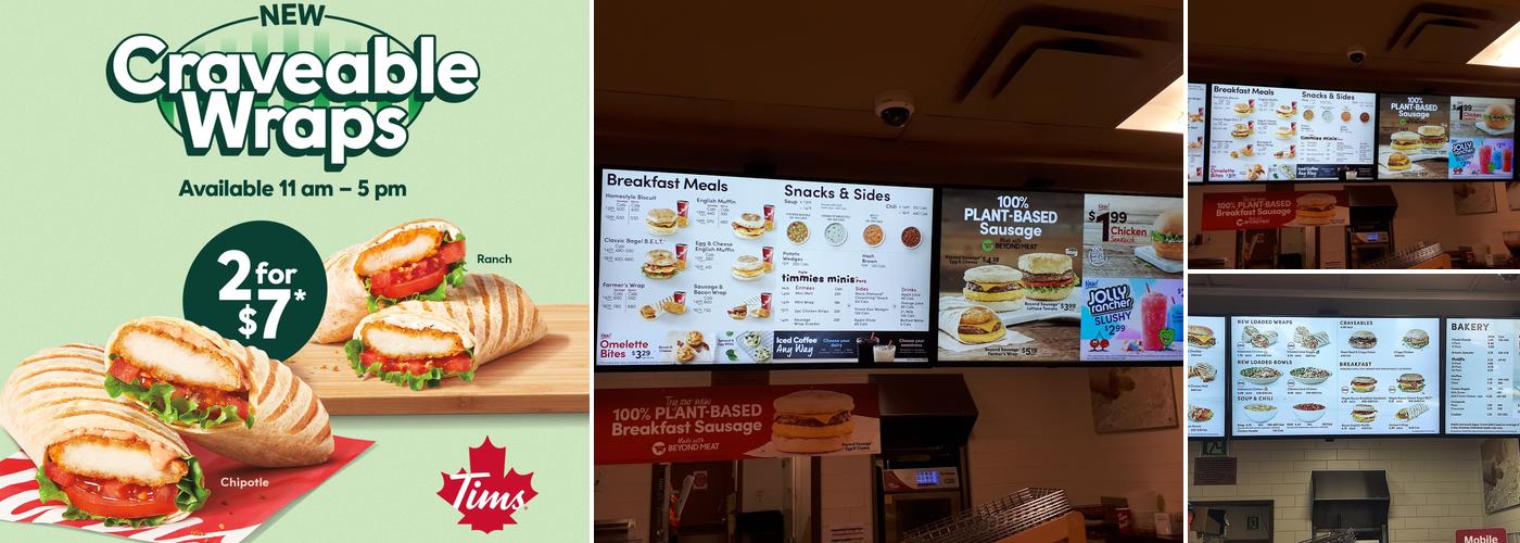 Tim Hortons Menu