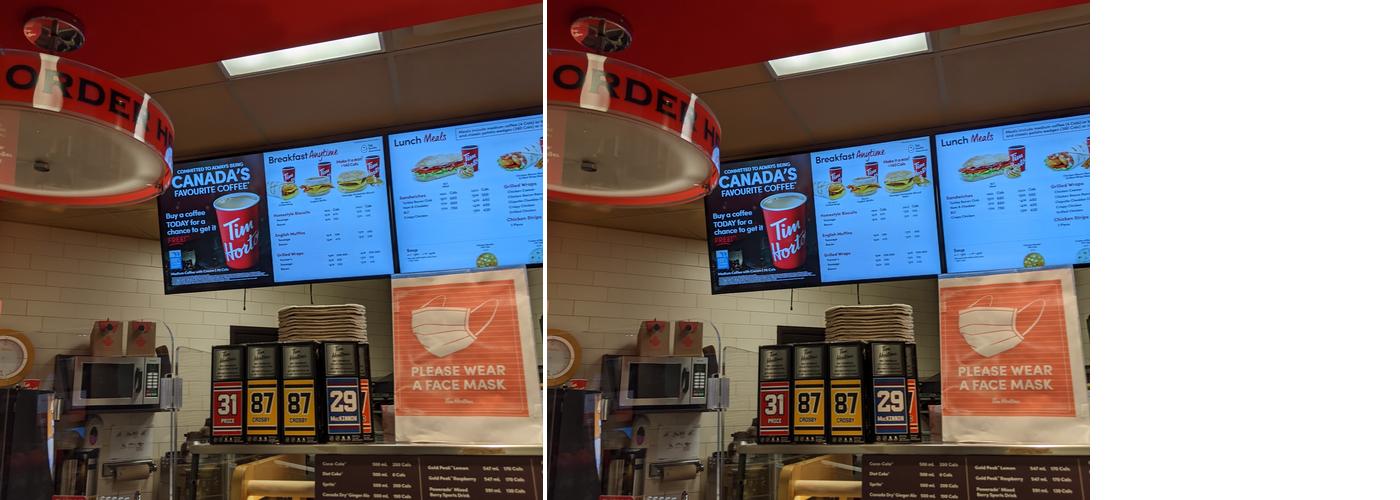 Tim Hortons Menu