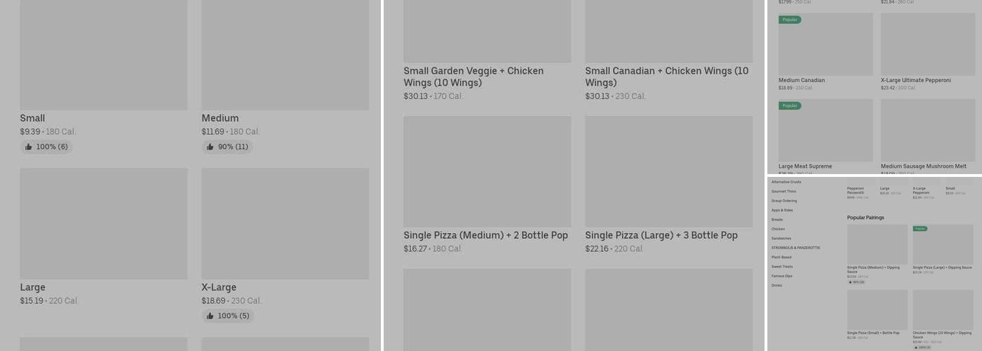Pizza Pizza Menu