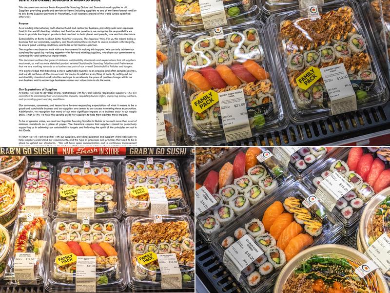 Bento Sushi Menu