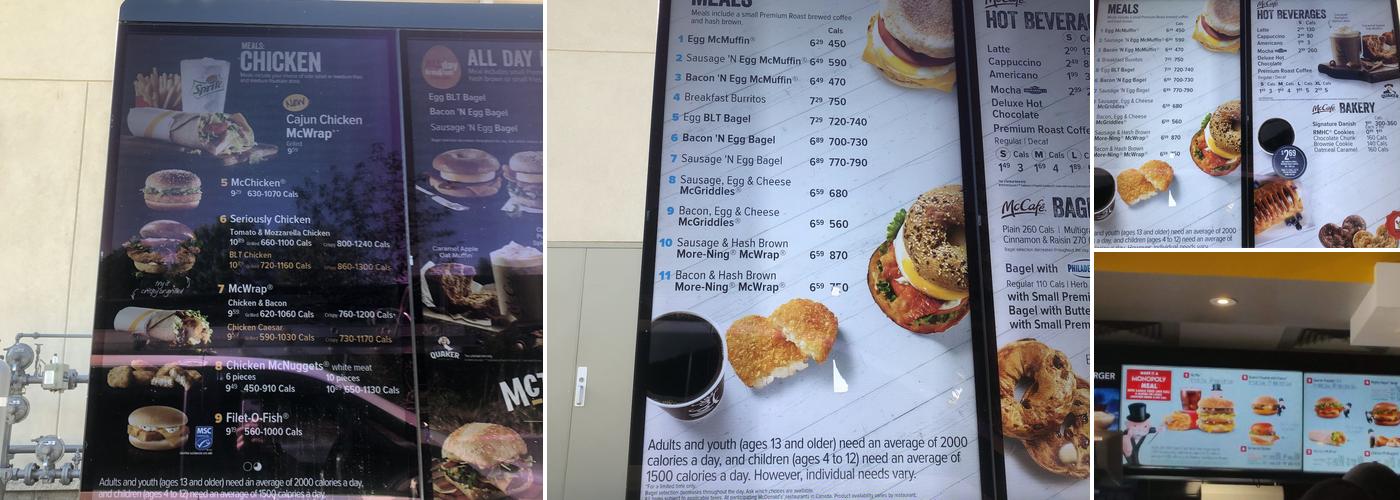 McDonald's Menu