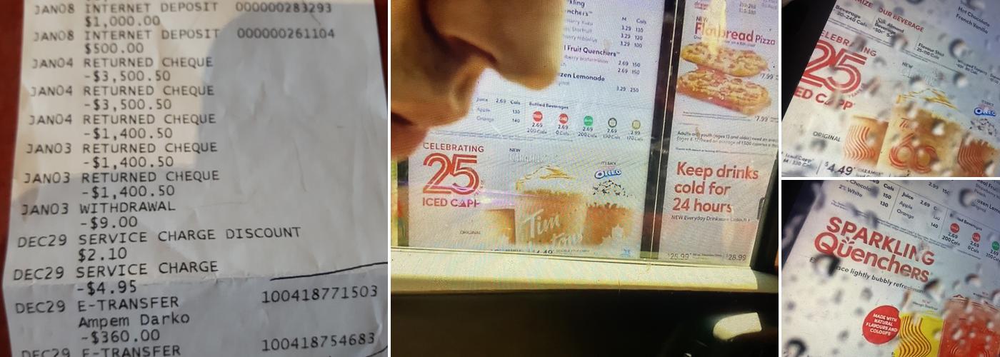 Tim Hortons Menu