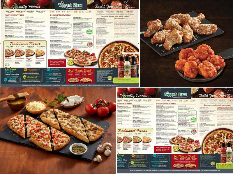Topper's Pizza - Chelmsford Menu