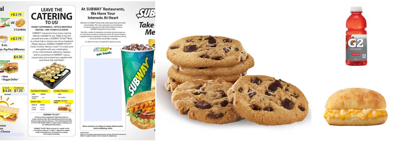 Subway Menu