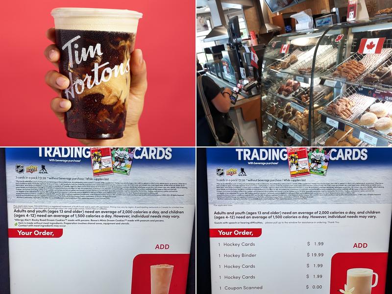 Tim Hortons Menu