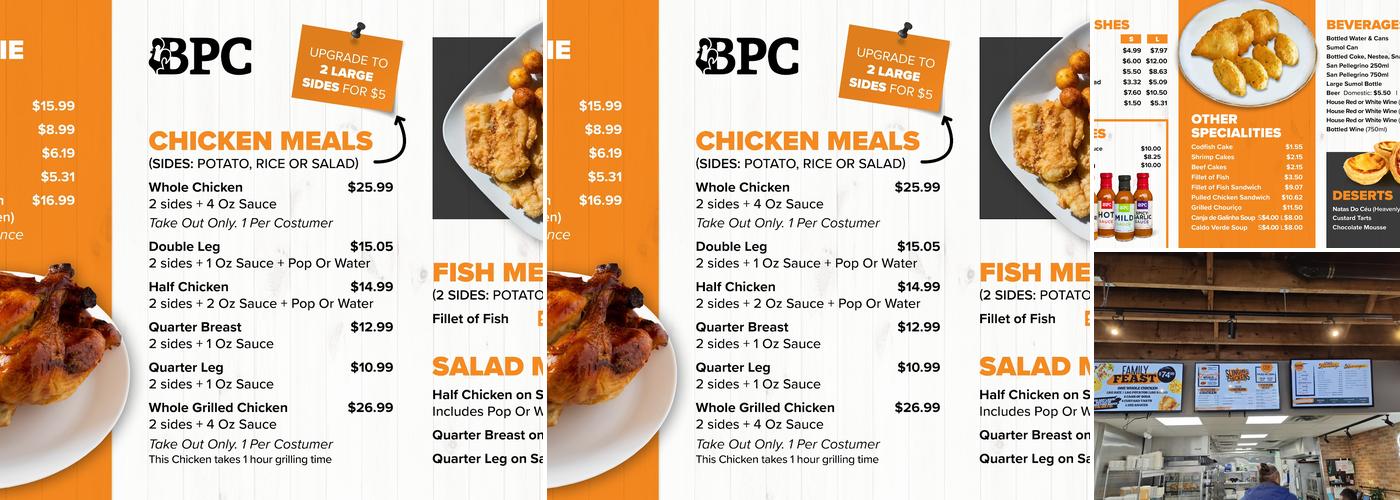 BPC CHICKEN Menu
