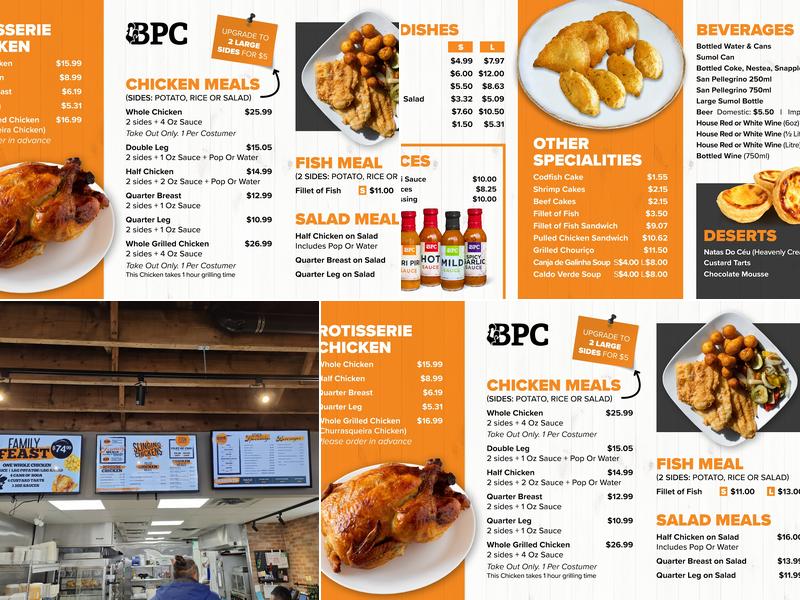 BPC CHICKEN Menu