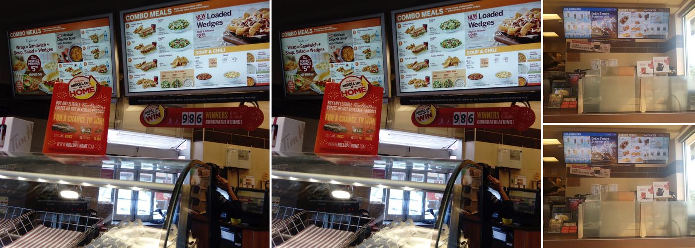 Tim Hortons Menu