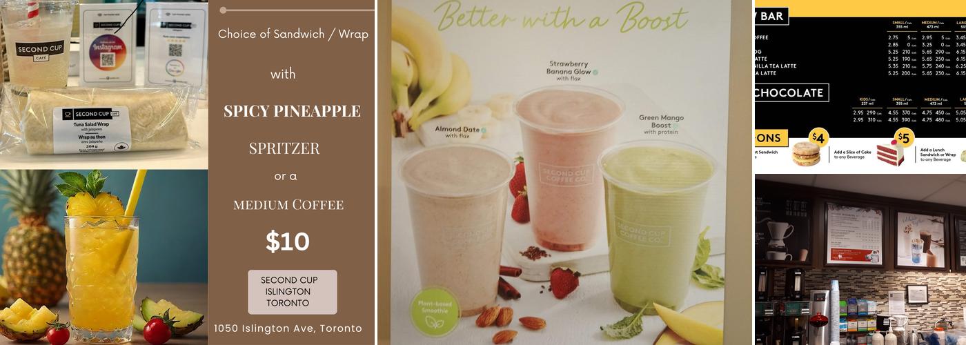 Second Cup Café Menu