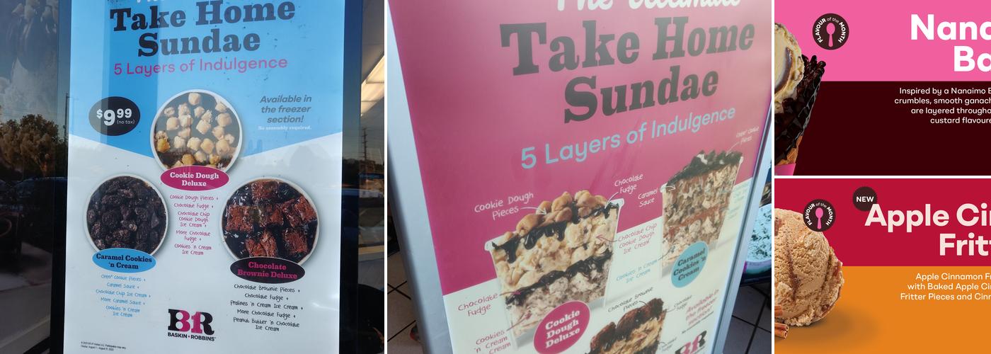 Baskin-Robbins Menu