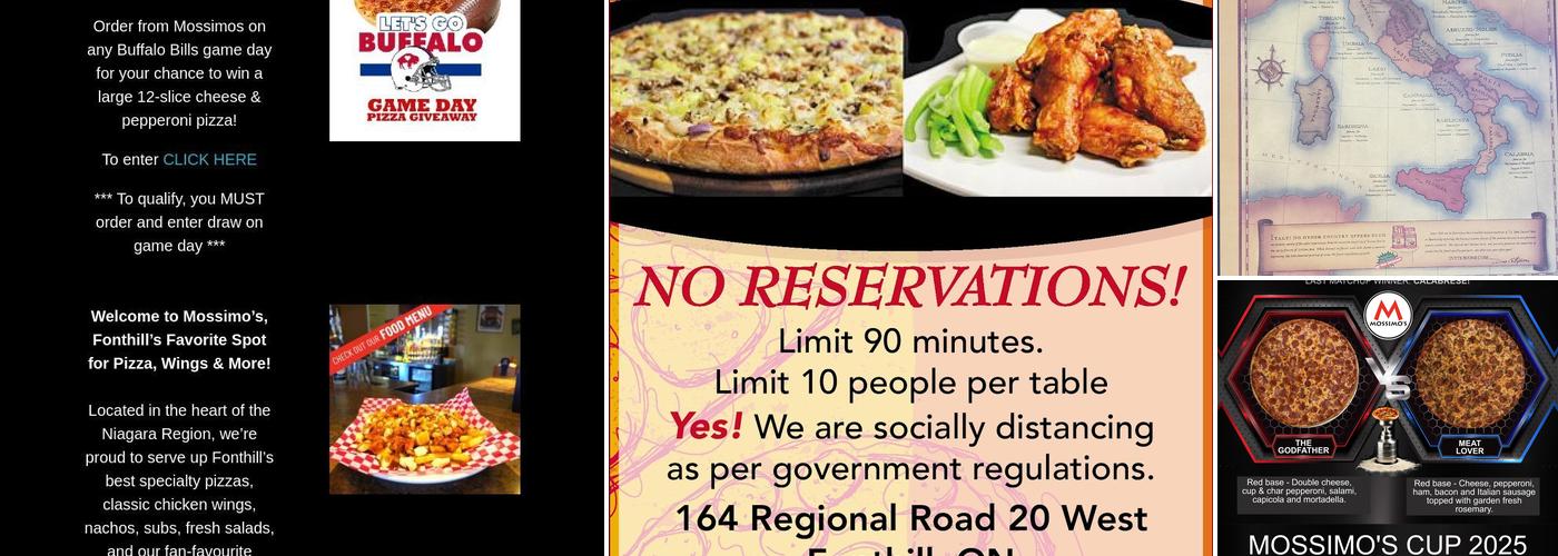 Mossimo's Pizza & Subs Menu